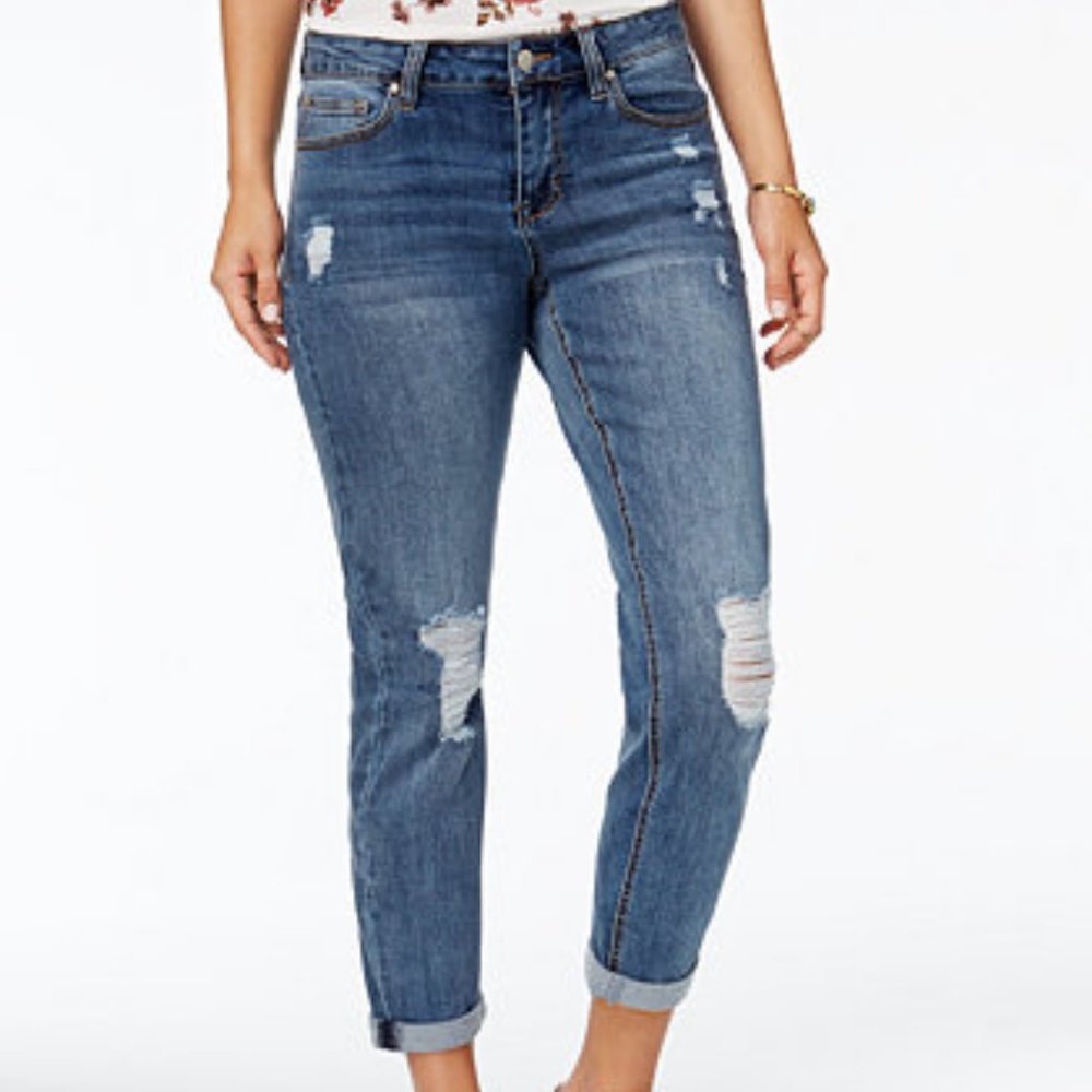 Celebrity Pink Ripped Girlfriend Jeans Size 11/30